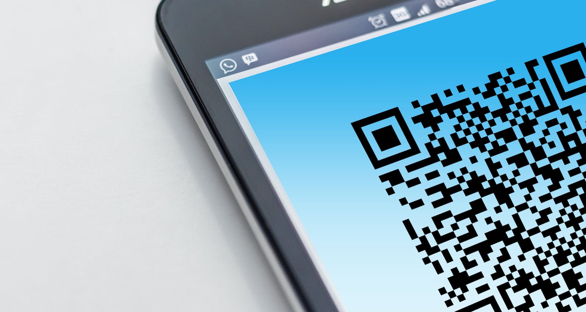 qr code on screengrab